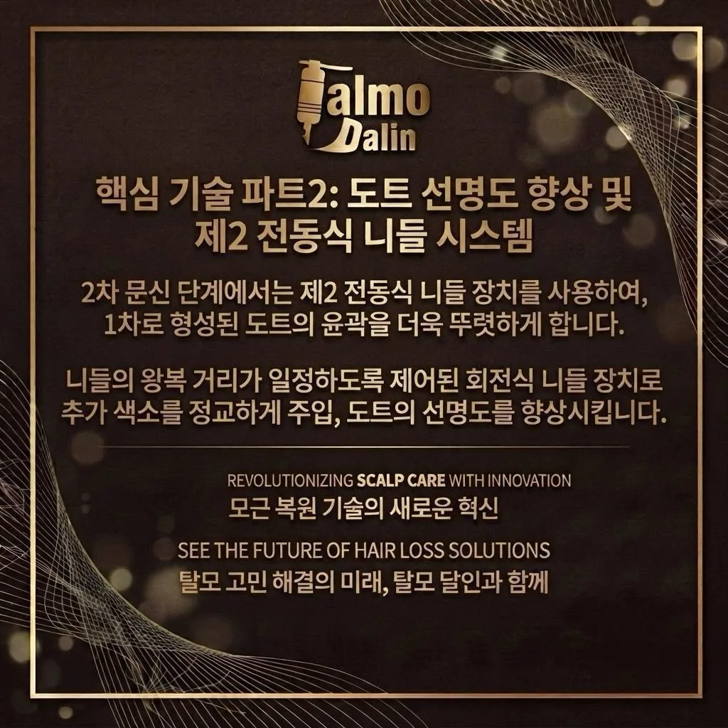 SMP 도트 선명도 향상과 제2 전동식 니들 시스템 설명